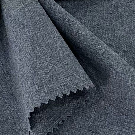 재활용 된 카티온 폴리에스터 천 150GSM DTY 워크 넥트 다이아몬드 그리드 전면 스트레치 천
